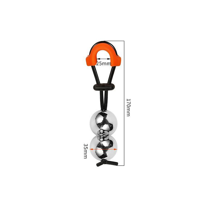 โลหะอวัยวะเพศชายเปล-Dual-Ball (φ35มม.)